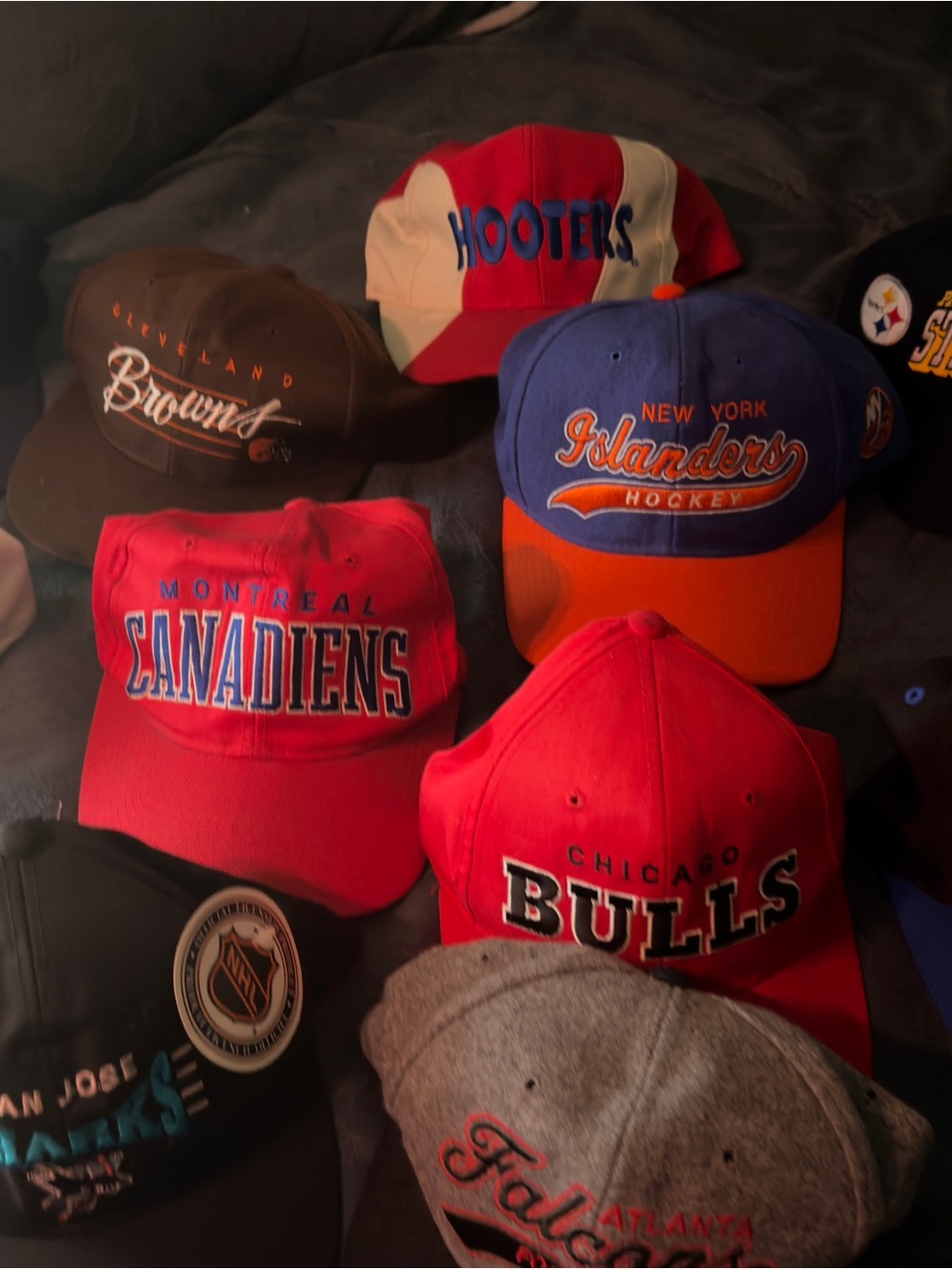 Red Baseball Cap - Team Logo Hat 10pcs